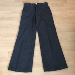Wide leg trouser pants
